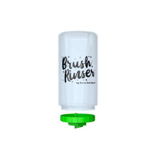 Brush Rinser Bottle 500ml Green - butla z zieloną nakrętką adapter, widok z przodu | Green Stuff World
