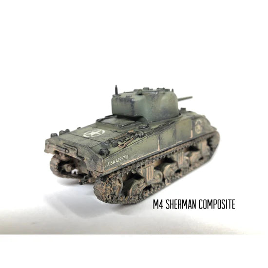 Rubicon Models 280061 – M4 Sherman Composite, widok z przodu, US Army, skala 1:56