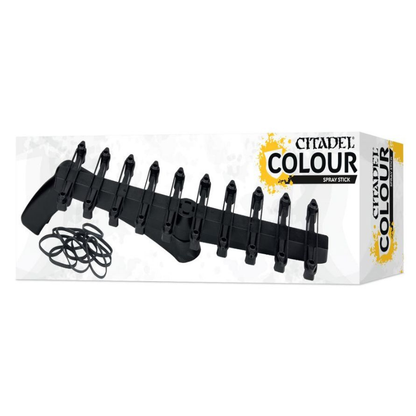 Citadel Colour Spray Stick - opakowanie z gumkami, widok z boku | Citadel
