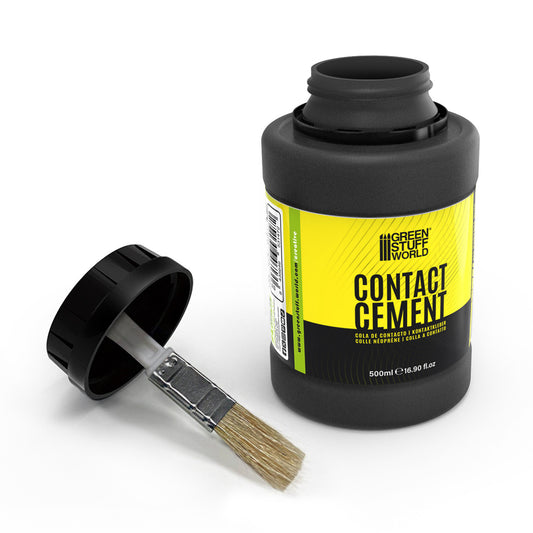 Contact Cement 500ml Green Stuff World - klej kontaktowy w czarnej butelce z aplikatorem pędzelkowym