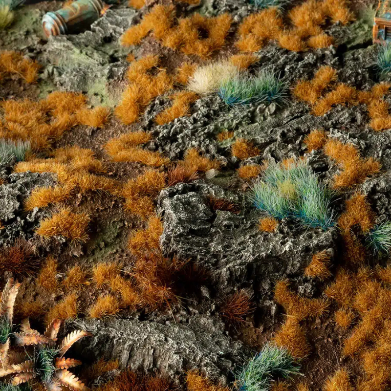 Copper Brown Grass Tufts Gamers Grass - tufty 2mm obcy świat diorama Sci-Fi - Gamers Grass