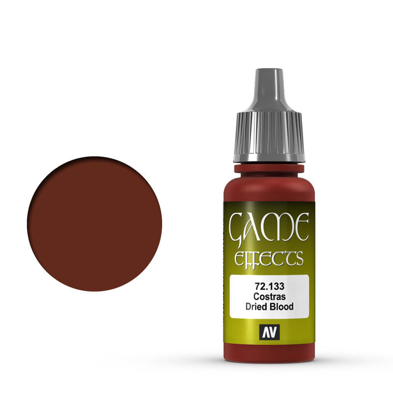 Vallejo Game Color Effects Dried Blood 72.133 - ciemnoczerwona farba akrylowa 17ml do efektu zaschniętej krwi na figurkach i miniaturach fantasy - Vallejo