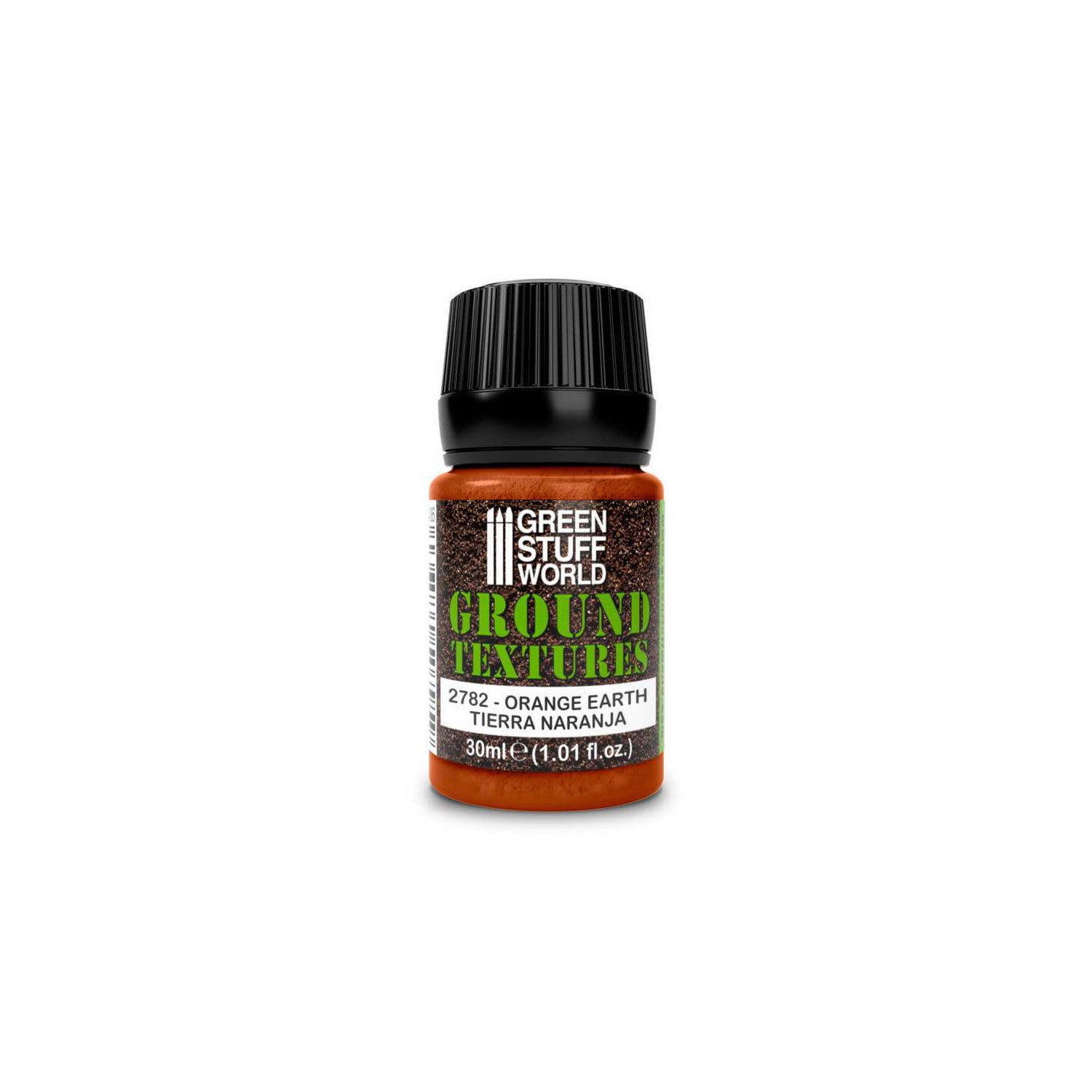 Green Stuff World Ground Textures 2782 Orange Earth – słoiczek 30ml z etykietą Orange Earth / Tierra Naranja 2782, seria Ground Textures, Green Stuff World
