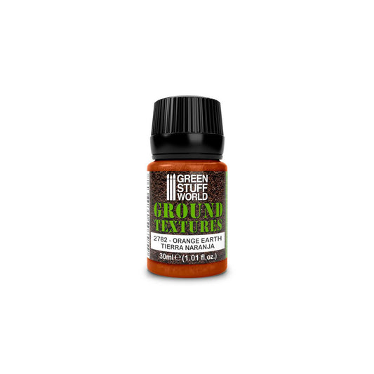 Green Stuff World Ground Textures 2782 Orange Earth – słoiczek 30ml z etykietą Orange Earth / Tierra Naranja 2782, seria Ground Textures, Green Stuff World
