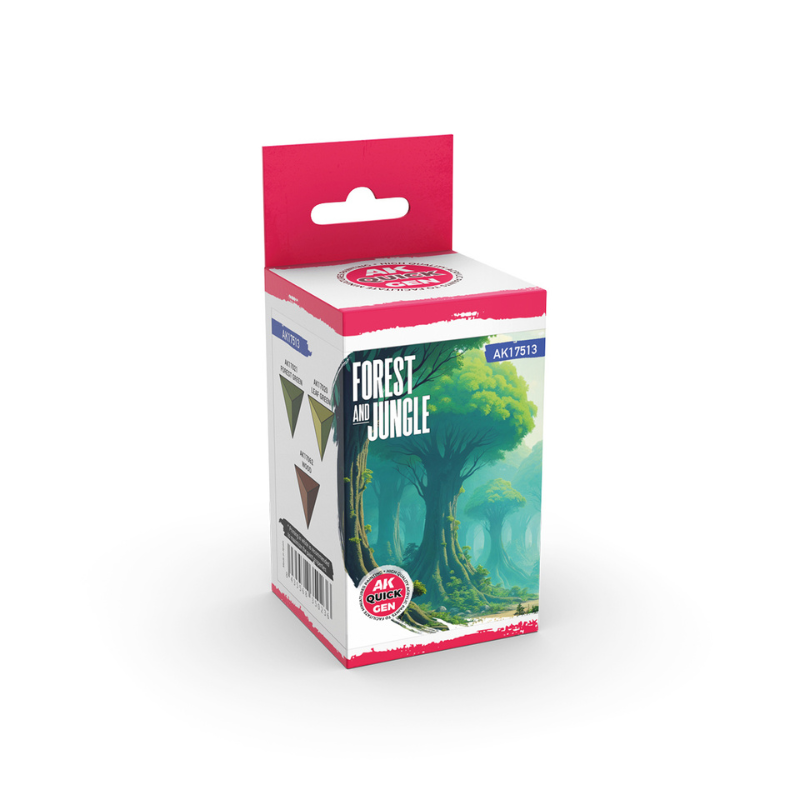 Forest and Jungle Quick Gen Set AK17513 – pudełko z ilustracją lasu | AK Interactive
