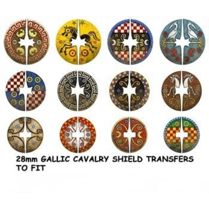 Gallic Cavalry Shield Transfers 2 – kalkomanie 28mm na tarcze galijskiej kawalerii Victrix
