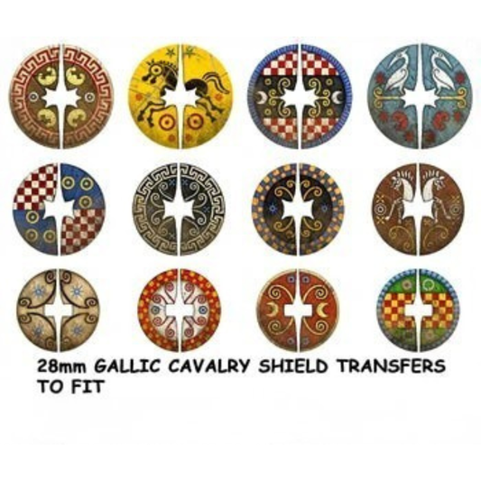 Gallic Cavalry Shield Transfers 2 – kalkomanie 28mm na tarcze galijskiej kawalerii Victrix
