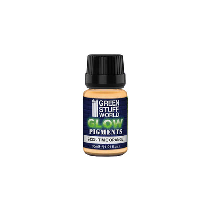 Green Stuff World Glow Pigment Time Orange 2433 – butelka 30ml na białym tle
