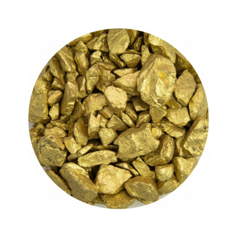 Golden Nuggets Base Ready Range Geek Gaming – zbliżenie na złote odłamki kamieni do dekoracji podstawek figurek
