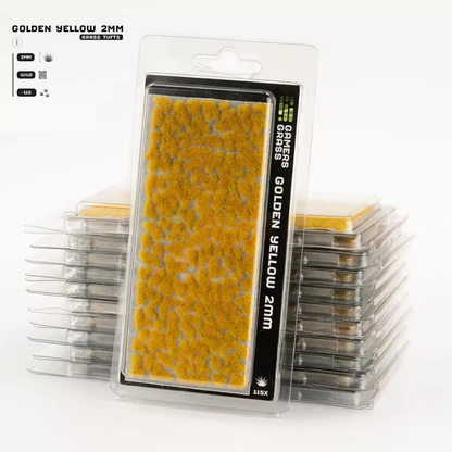 Golden Yellow Grass Tufts Gamers Grass - tufty 2mm opakowanie blister Wild 115 sztuk - Gamers Grass