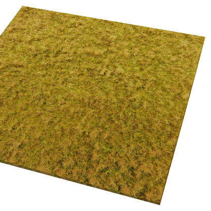 Grass Mats Beige 380x260mm – arkusz trawy beżowej Green Stuff World, widok z boku na grubość i teksturę trawy
