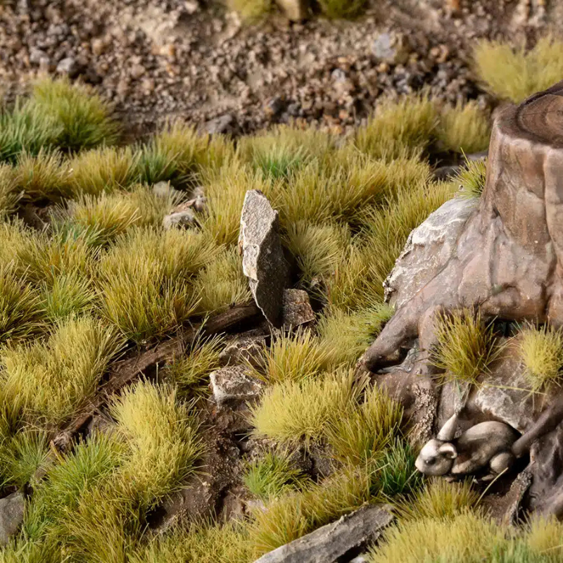Green Meadow Set Special Tufts Gamers Grass - tufty wild diorama leśna sceneria pień drzewa - Gamers Grass