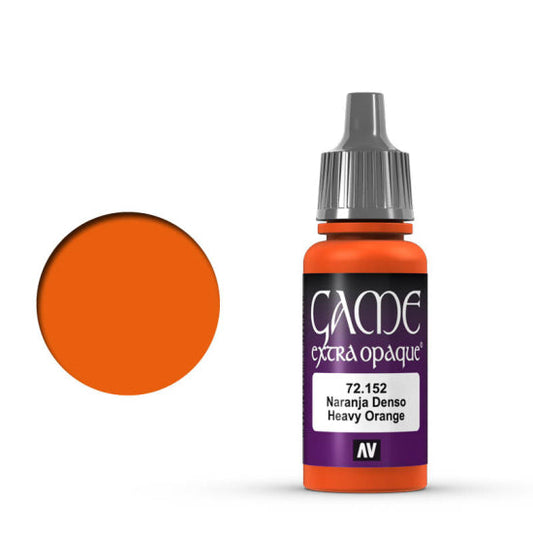 Vallejo Game Color Extra Opaque Heavy Orange 72.152 - kryjąca pomarańczowa farba akrylowa 17ml do malowania figurek i miniatur fantasy - Vallejo