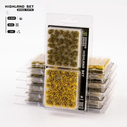 Highland Set Special Tufts Gamers Grass - zestaw tuftów wild 2-6mm opakowanie blister górski - Gamers Grass