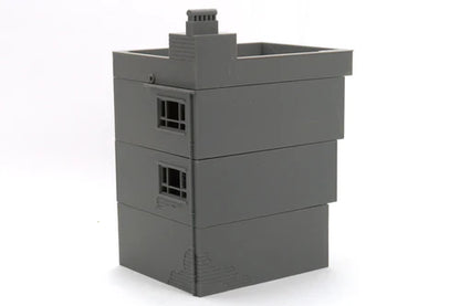Middle East Urban Buildings MET_01 – widok z boku, 3 kondygnacje z wieżyczką i kominem, teren 28mm Patrick Miniatures
