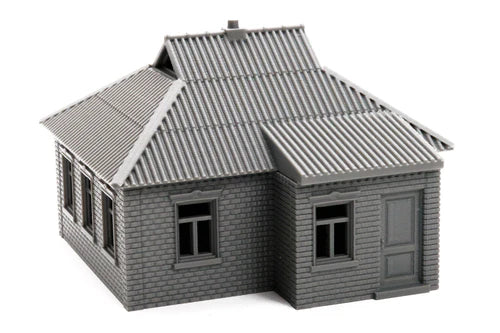 Ukrainian Village Set – dom wiejski z dachem falistym i ceglanymi ścianami, teren 28mm Patrick Miniatures
