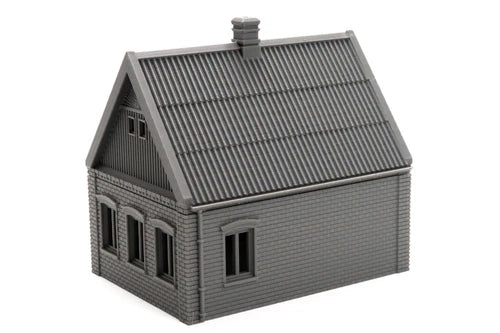 Ukrainian Village Set – dom wiejski z dachem dwuspadowym i kominkiem, teren 28mm Patrick Miniatures
