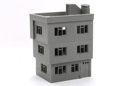 Middle East Urban Building MET_04 – widok frontu z garażem i kominkiem, teren 28mm Patrick Miniatures
