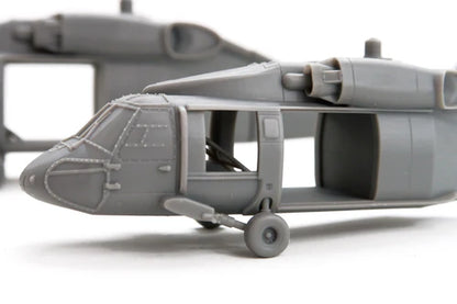UH-60A Black Hawk – zbliżenie na nos i kabinę z otwartymi drzwiami, 28mm Patrick Miniatures
