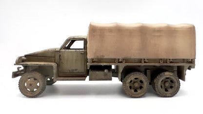 US6 U3 U4 – model 28mm piaskowy z plandeką, widok z boku, 280035