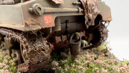 Rubicon Models 280061 – M4 Sherman Firefly IC Hybrid, pomalowany model z obsługą, skala 1:56