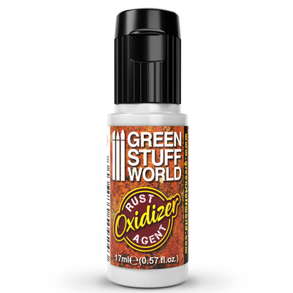 Green Stuff World Rust Oxidizer 2565 17ml - butelka płynu aktywującego naturalną rdzę na metalach i pigmentach do modeli i dioram - Green Stuff World
