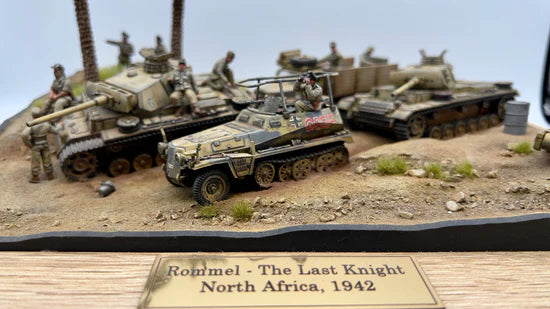 SdKfz 250/3 251/3 – diorama Rommel The Last Knight Afryka Północna 1942, tabliczka, 280039