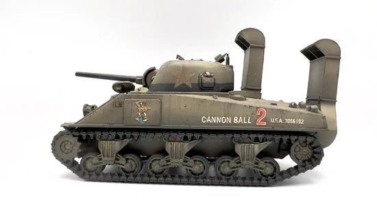 Rubicon Models 280060 – M4 Sherman Cannon Ball 2, widok z boku, zestaw do brodzenia, skala 1:56