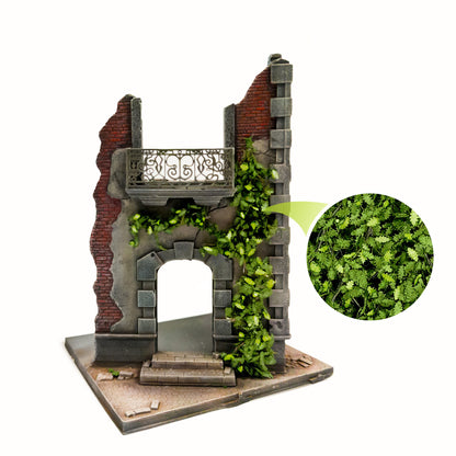 Ivy Foliage Light Green Oak Large GSW - realistyczny bluszcz na murze ruin dioramy miniaturowej
Zdjęcie 2 (arkusz w rękach):