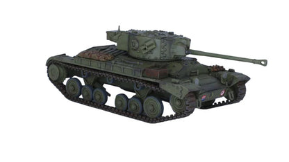 Valentine X – model 28mm Keister, kamuflaż oliwkowy brytyjski widok z przodu-boku, 280098