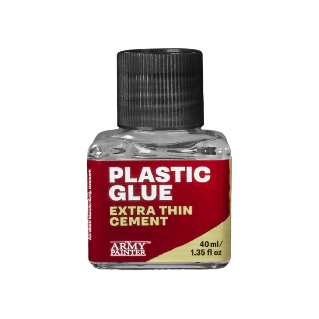 The Army Painter Plastic Glue Extra Thin Cement - Kapilarny Klej do Plastiku 40ml GL2015P – butelka z zakrętką, widok frontalny