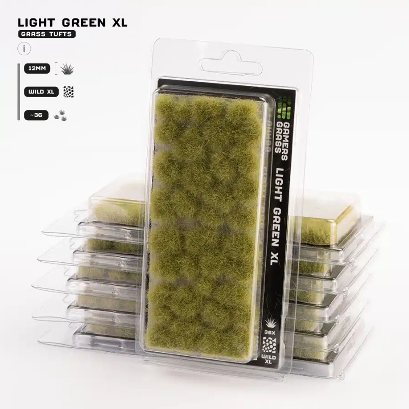 Light Green XL Gamers Grass - tufty 12mm opakowanie blister - Gamers Grass