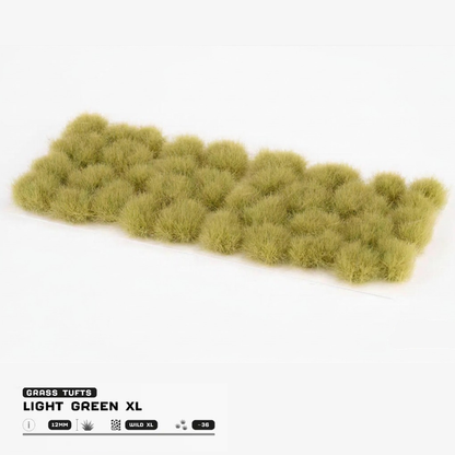Light Green XL Gamers Grass - tufty 12mm arkusz Wild XL 36 sztuk - Gamers Grass