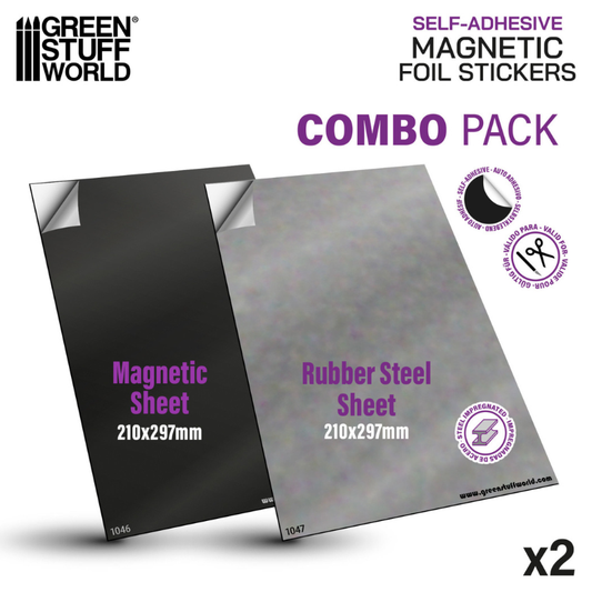 Magnetic Sheet COMBO 9027 – zawartość zestawu: arkusz magnetyczny Magnetic Sheet 210x297mm i arkusz stalowy Rubber Steel Sheet 210x297mm
