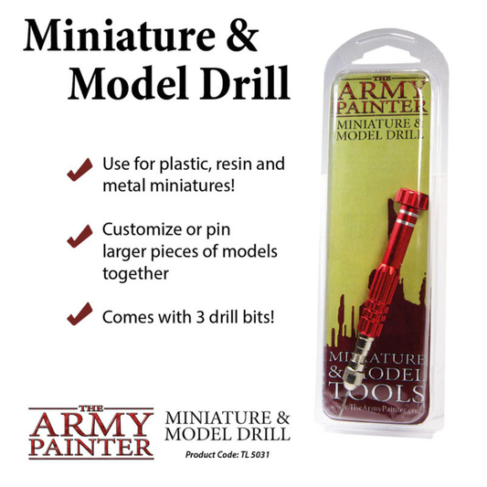 The Army Painter Miniature & Model Drill TL5031P – pinning i konwersje figurek, wiercenie w plastiku i żywicy, modelarstwo tabletop