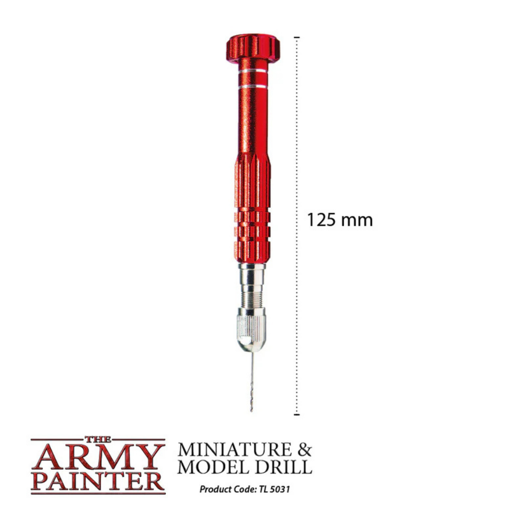 The Army Painter Miniature & Model Drill TL5031P – ręczne wiertło precyzyjne 125 mm, widok z boku na białym tle
