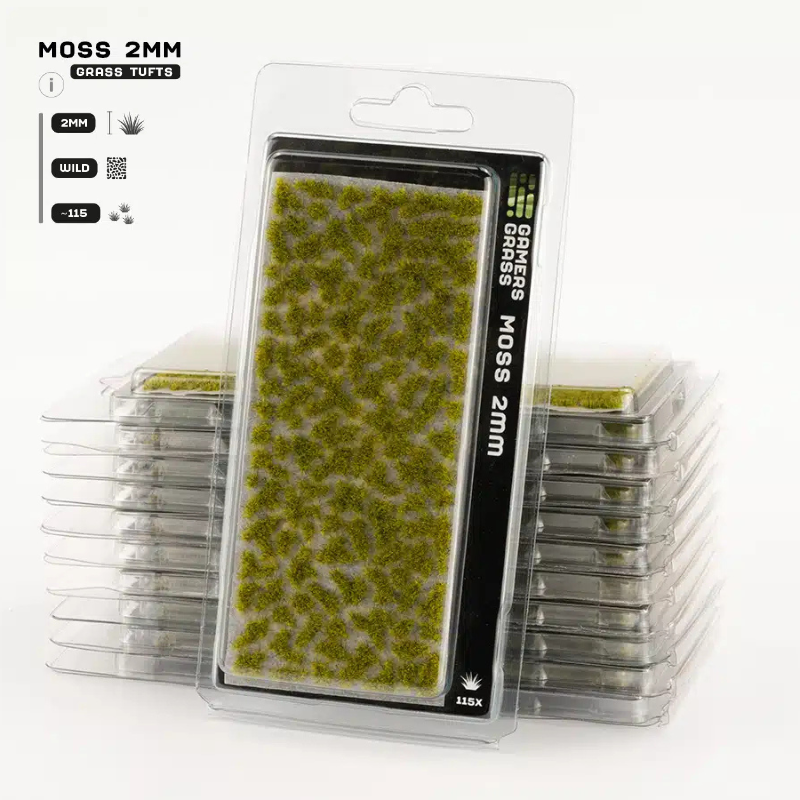 Moss Grass Tufts Gamers Grass - tufty 2mm opakowanie blister Wild 115 sztuk - Gamers Grass
