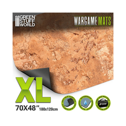 Neoprene Mat 4x6' Dreadrock Badlands – mata z torbą transportową, Green Stuff World 120x180cm, antypoślizgowy spód gumowy

