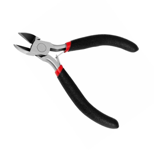 Side Cutting Pliers - obcinaczki boczne 11cm, czarno-czerwony uchwyt antypoślizgowy | Green Stuff World
