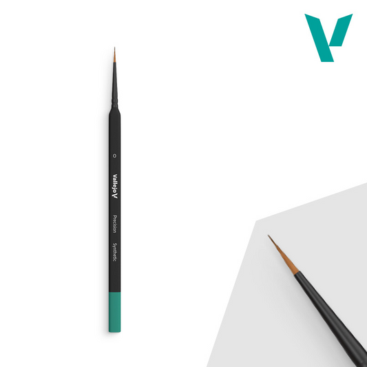 Vallejo Precision Round Brush Synthetic Size 0 B03000 – pędzel z trójkątnym uchwytem, widok całości