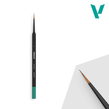 Vallejo Precision Round Brush Synthetic Size 1 B03001 – pędzel z trójkątnym uchwytem, widok całości
