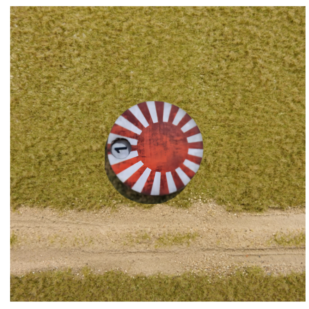 SceneryWargames Imperial Japanese Army Pin Marker 1-10 – obrotowy marker supresji Japonia, widok z góry, Kyokujitsu-ki z okienkiem numerycznym, ø25mm, Bolt Action Wargames