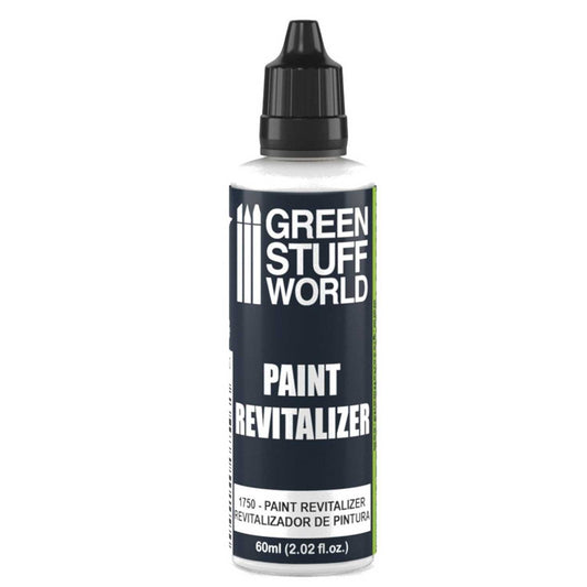 Paint Revitalizer 60ml 1750 - butelka rewitalizatora farb akrylowych Green Stuff World, widok z przodu

