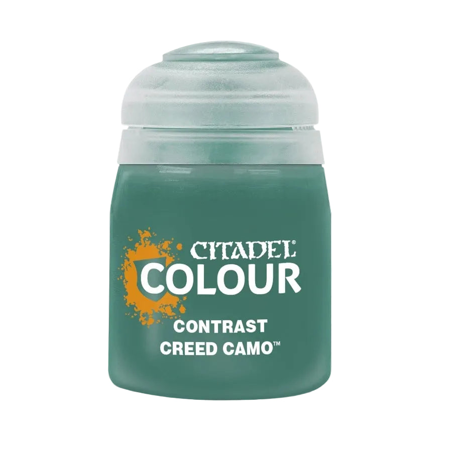 Creed Camo 18ml Citadel Contrast - wojskowy kamuflaż zielony farba akrylowa z automatycznym cieniowaniem do figurek Warhammer - Games Workshop
