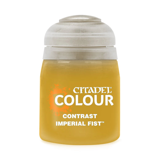 Imperial Fist 18ml Citadel Contrast - intensywny złoty żółty farba akrylowa z automatycznym cieniowaniem do figurek Warhammer - Games Workshop
