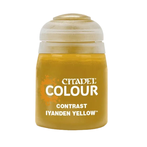 Iyanden Yellow 18ml Citadel Contrast - jasny słoneczny żółty farba akrylowa z automatycznym cieniowaniem do figurek Warhammer - Games Workshop
