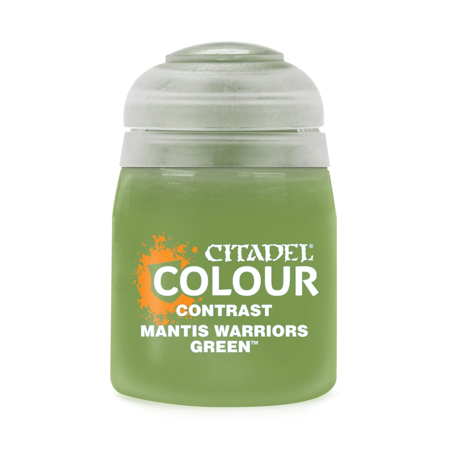 Mantis Warriors Green 18ml Citadel Contrast - żywy oliwkowy zielony farba akrylowa z automatycznym cieniowaniem do figurek Warhammer - Games Workshop
