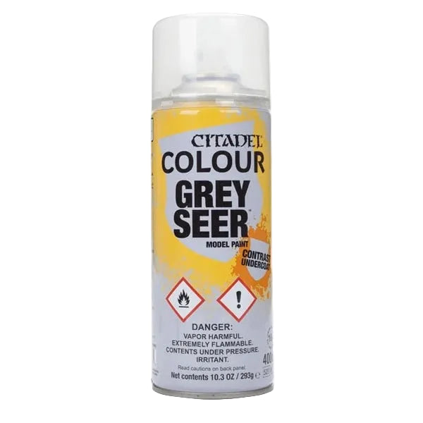 Grey Seer 400ml Citadel Spray - jasny szary spray do gruntowania figurek Warhammer - Games Workshop
