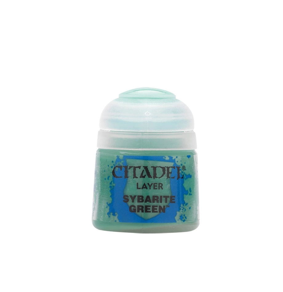 Sybarite Green 12ml - Farba Layer Citadel - jaskrawozielona farba akrylowa do figurek Warhammer - Games Workshop
