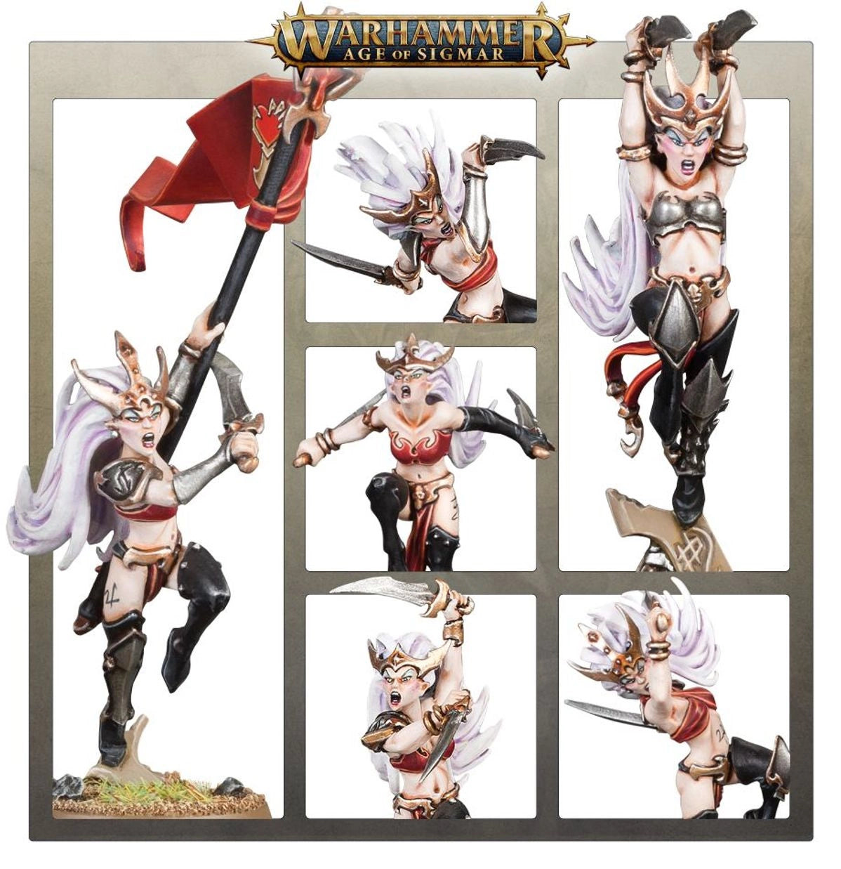 Spearhead: Daughters of Khaine - Witch Aelves różne pozy